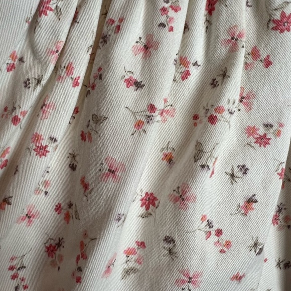 OshKosh B'gosh Floral Skirtall Overall Dress - White and Pink Size 3T Girls - Picture 3 of 4